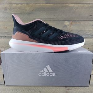 adidas EQ21 Run Women's Running Shoes Sneakers Black Pink